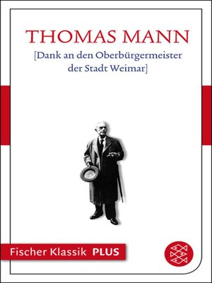 cover image of [Dank an den Oberbürgermeister der Stadt Weimar]